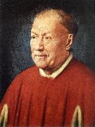 EYCK, Jan van Portrait of Cardinal Niccolo Albergati dfg oil on canvas